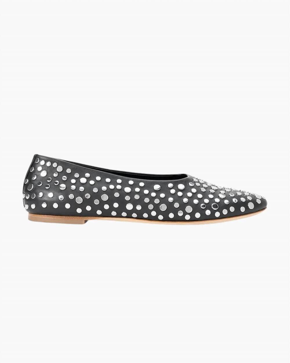NEW STAUD women's alba ballet flat in rivets